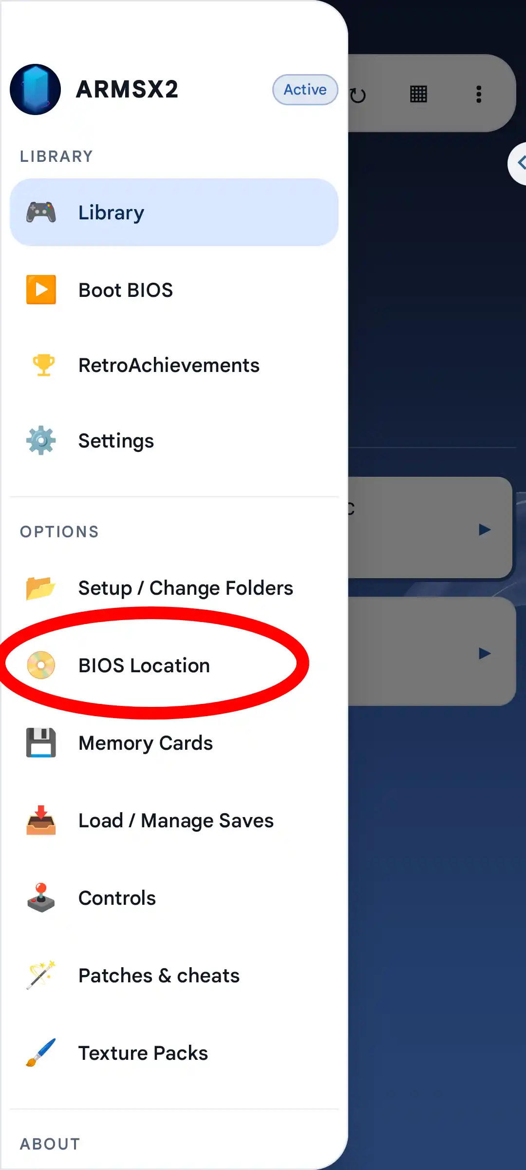 Step 2 Options bios location